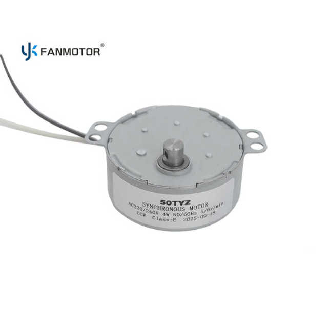 Minimotor síncrono de imán permanente con polos de garra de CA 50TYZ, 5/6 RPM
