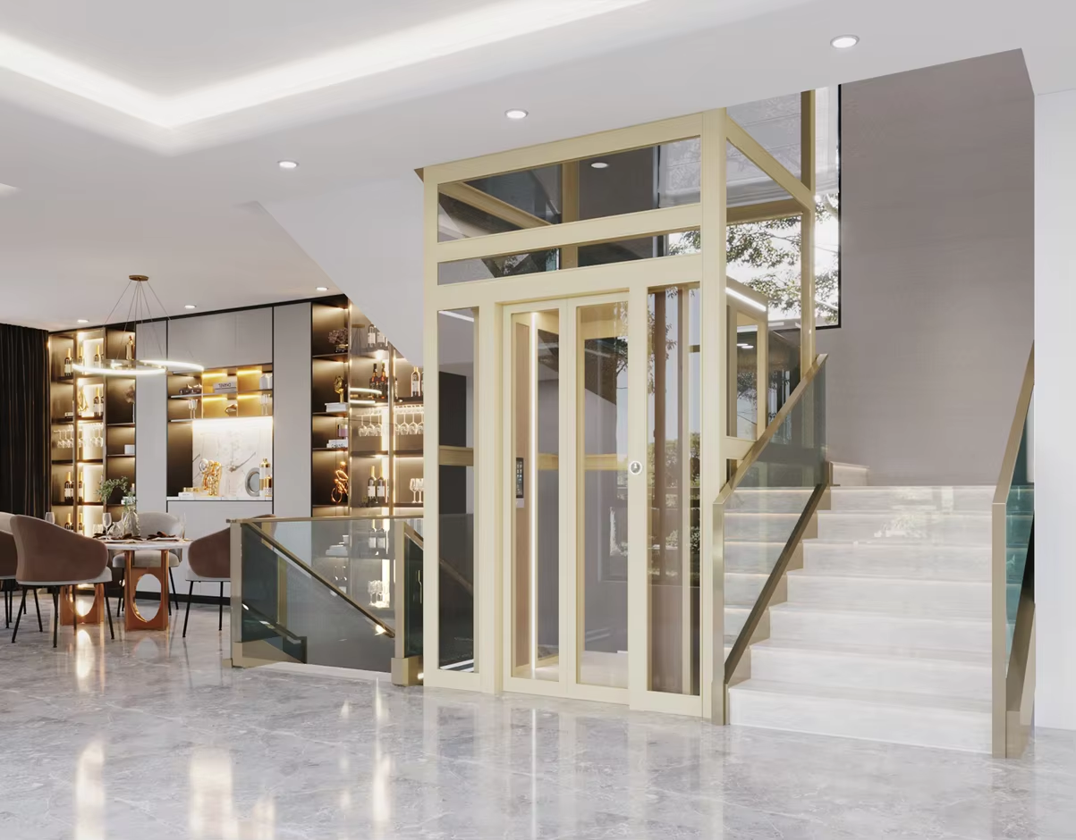Residential elevator scene