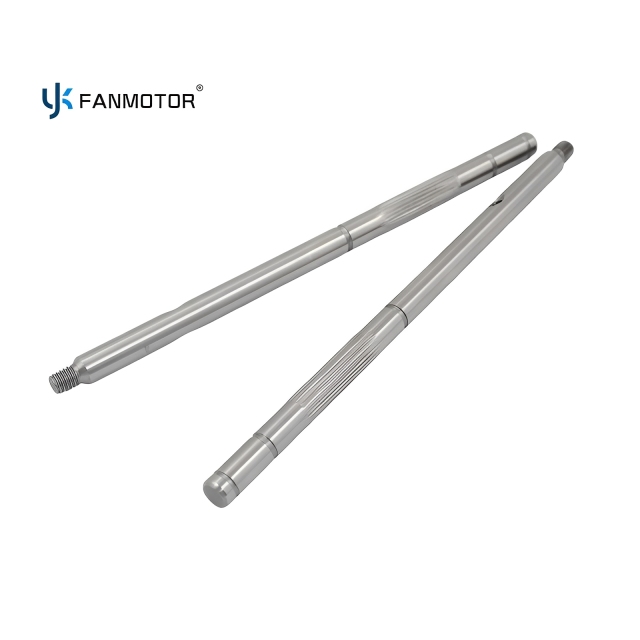 Proveedor de eje de motor de ventilador de acero al carbono C45 personalizado para ventiladores eléctricos de CA