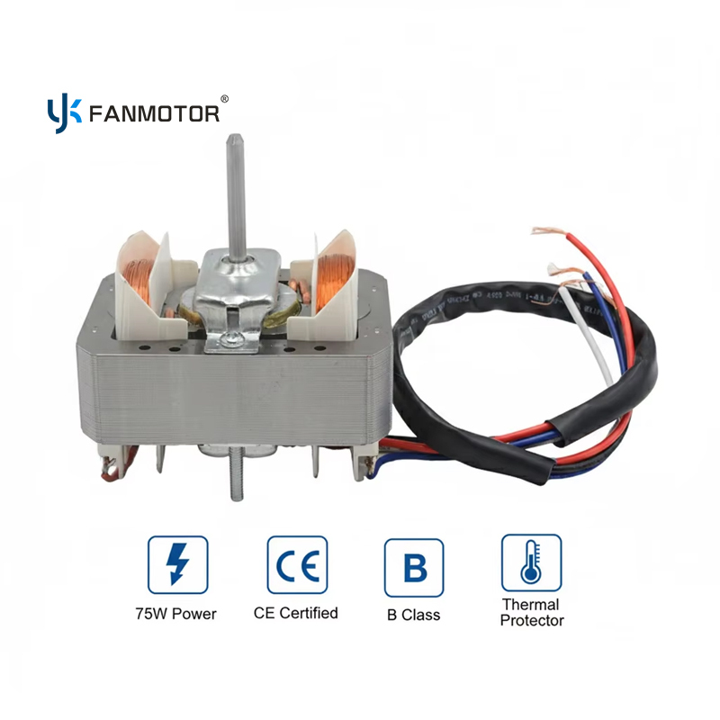 Motor de polos sombreados de 75 W CA, 220 V, cable de aluminio para campana extractora de cocina