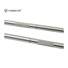 Suministro a granel de eje de engranaje del rotor del motor del ventilador de pedestal eléctrico de acero C45 de 8 mm