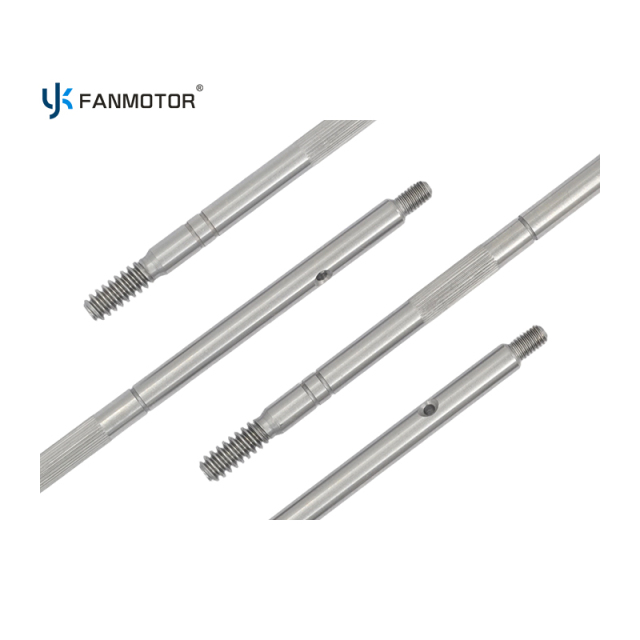 Suministro a granel de eje de engranaje del rotor del motor del ventilador de pedestal eléctrico de acero C45 de 8 mm