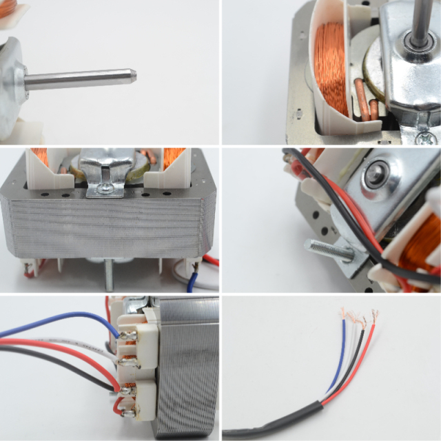 Motor de polos sombreados de 75 W CA, 220 V, cable de aluminio para campana extractora de cocina