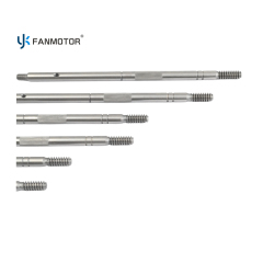 Suministro a granel de eje de engranaje del rotor del motor del ventilador de pedestal eléctrico de acero C45 de 8 mm