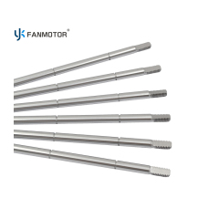 Eje de motor de ventilador de acero al carbono mecanizado CNC personalizado para un funcionamiento suave