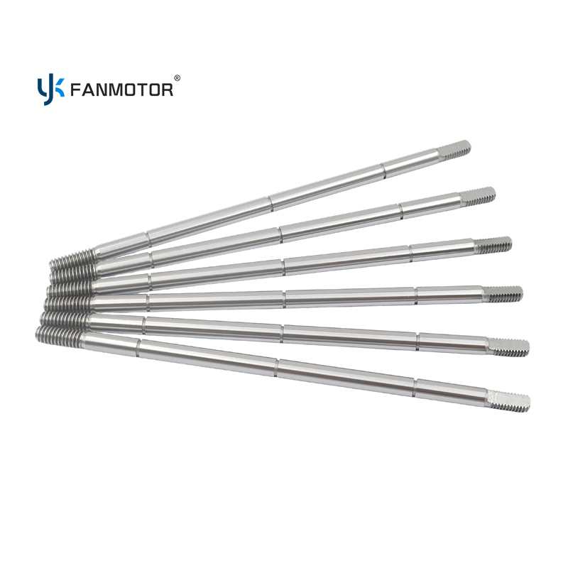 Custom CNC Machining Carbon Steel Fan Motor Shaft for Smooth Operation