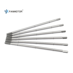 Eje de motor de ventilador de acero al carbono mecanizado CNC personalizado para un funcionamiento suave