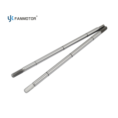 Eje de motor de ventilador de acero al carbono mecanizado CNC personalizado para un funcionamiento suave