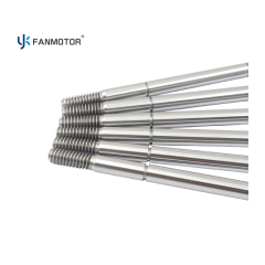 Eje de motor de ventilador de acero al carbono mecanizado CNC personalizado para un funcionamiento suave