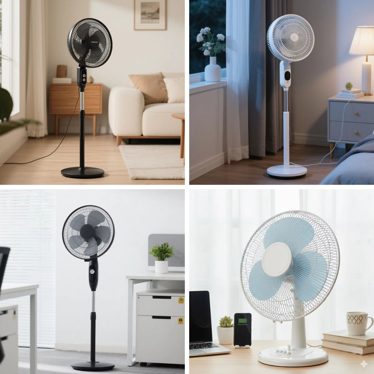 Motor de ventilador de pedestal y de mesa YKFANMOTOR de 16/18 pulgadas y 3 velocidades - Pieza premium para electrodomésticos