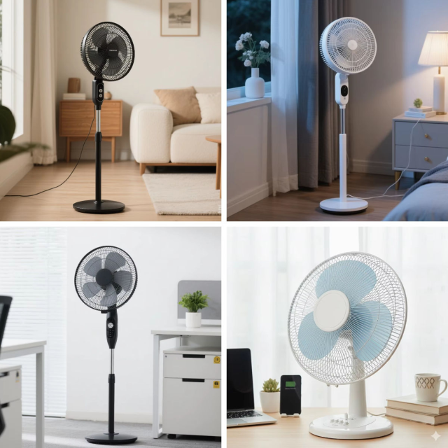 Motor de ventilador de pedestal y de mesa YKFANMOTOR de 16/18 pulgadas y 3 velocidades - Pieza premium para electrodomésticos