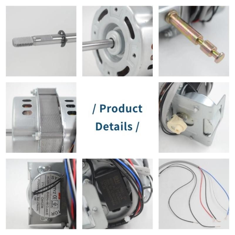 High-Performance AC Asynchronous Wall Fan Motor 7420mm | YKFANMOTOR
