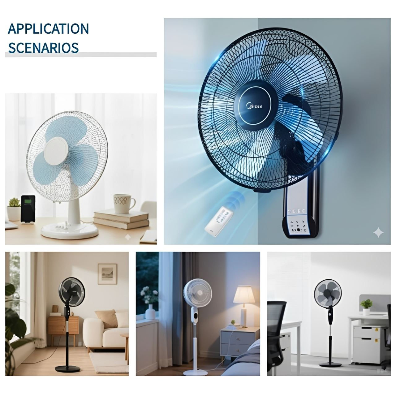 Customizable 220V AC Fan Motor for Wall/Table/Stand Fans | YKFANMOTOR