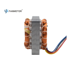 Estator de motor de ventilador con bobinado de aluminio 7516 de alta eficiencia