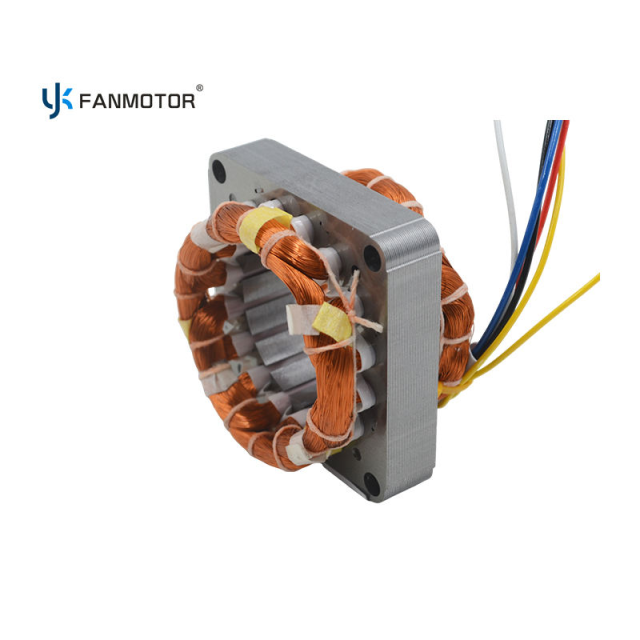 Estator de motor de ventilador con bobinado de aluminio 7516 de alta eficiencia