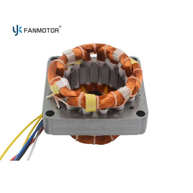 Estator de motor de ventilador con bobinado de aluminio 7516 de alta eficiencia