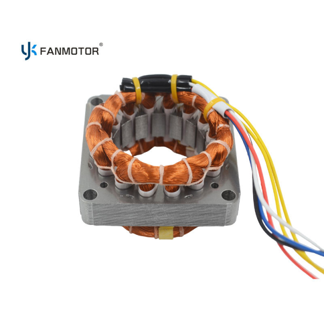 Estator de motor de ventilador con bobinado de aluminio 7516 de alta eficiencia