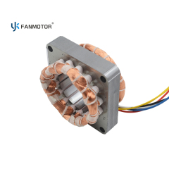 Estator de ventilador eléctrico de 16/18 pulgadas con núcleo laminado y bobinado de cobre puro