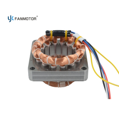 Estator de ventilador eléctrico de 16/18 pulgadas con núcleo laminado y bobinado de cobre puro