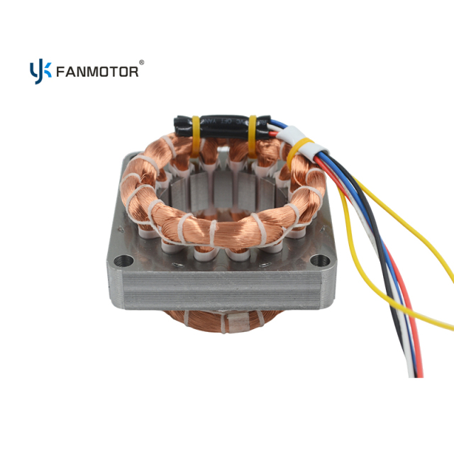 Estator de ventilador eléctrico de 16/18 pulgadas con núcleo laminado y bobinado de cobre puro