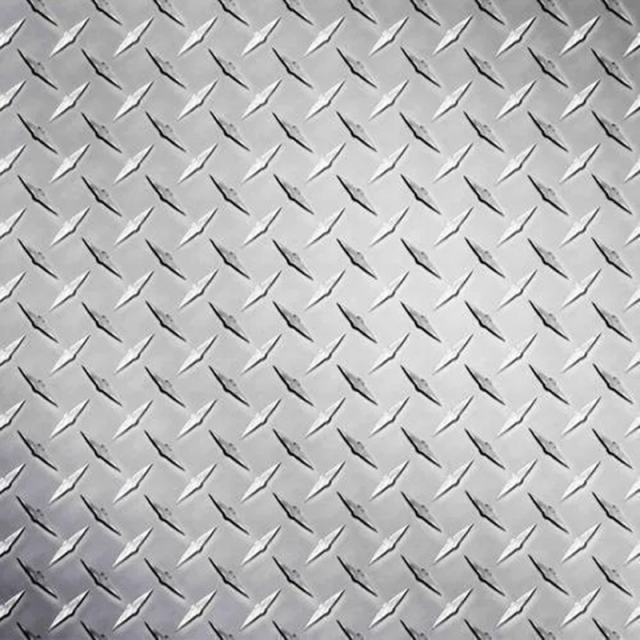6mm Cold Rolled Brushed Finish 1.4845 Stainless Steel Checkered Plate