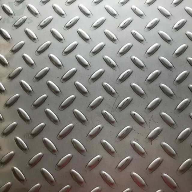 4mm Cold Rolled BA Finish SUS316Ti Stainless Steel Checkered Plate