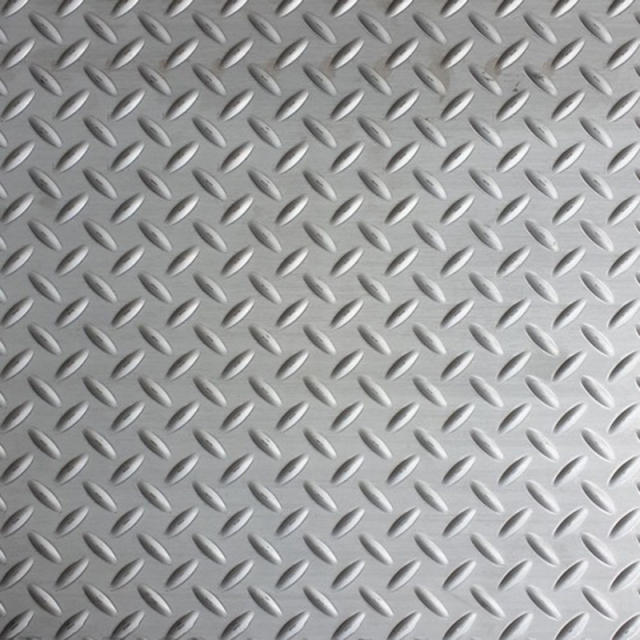 4mm Cold Rolled 2B Finish X5CrNi18-9 Stainless Steel Checkered Plate