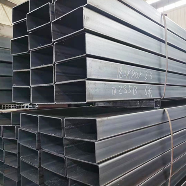 SMLS EN 10210 S355J2H 100mmx200mm Wall Thickness 6mm Length 12m Carbon Steel Seamless Rectangular Pipe