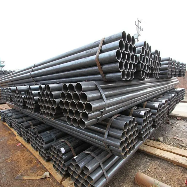 ERW ASTM A500 Grade C 4 inch Wall Thickness 0.4 inch Length 6m Carbon Steel Welded Round Pipe