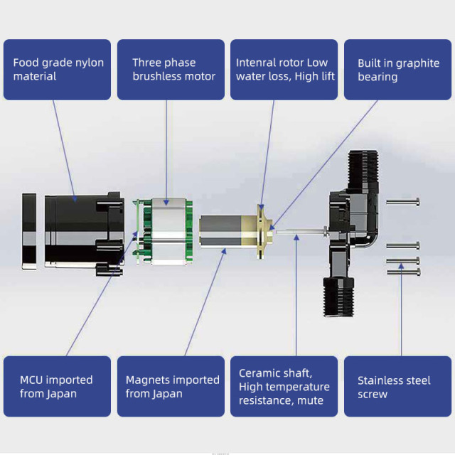 High Quality 12V Electric Micro Water Pump Brushless DC Water Pump Submersible Small Water Pump