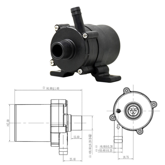 Used For Indoor Intelligent 24 Volt Industrial Chiller Circulating Water Pump