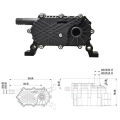 24V DC High Pressure Electric Brushless Chiller Pump For Cool Or Hot Water Circulating