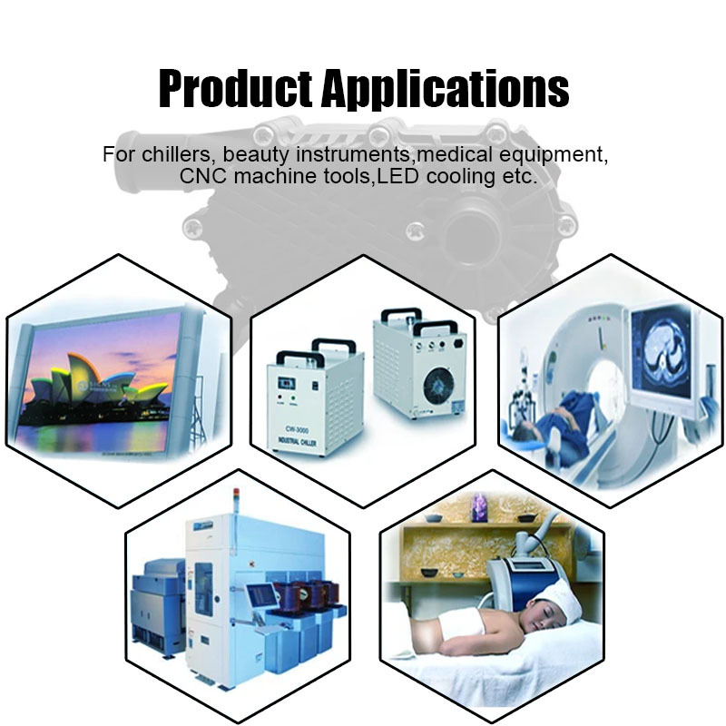 24V DC High Pressure Electric Brushless Chiller Pump For Cool Or Hot Water Circulating