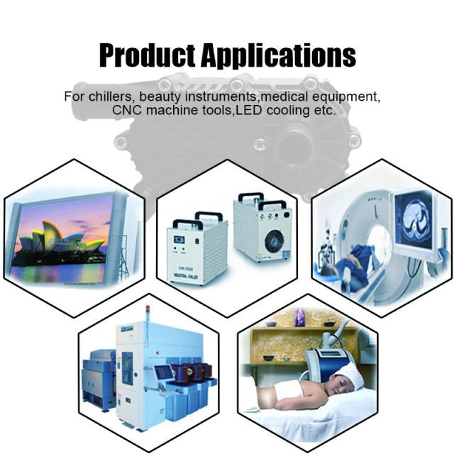24V DC High Pressure Electric Brushless Chiller Pump For Cool Or Hot Water Circulating