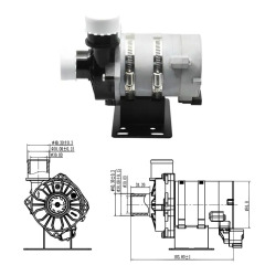 24V DC Mini Automotive Water Pumps For Car Air Conditioning Circulation