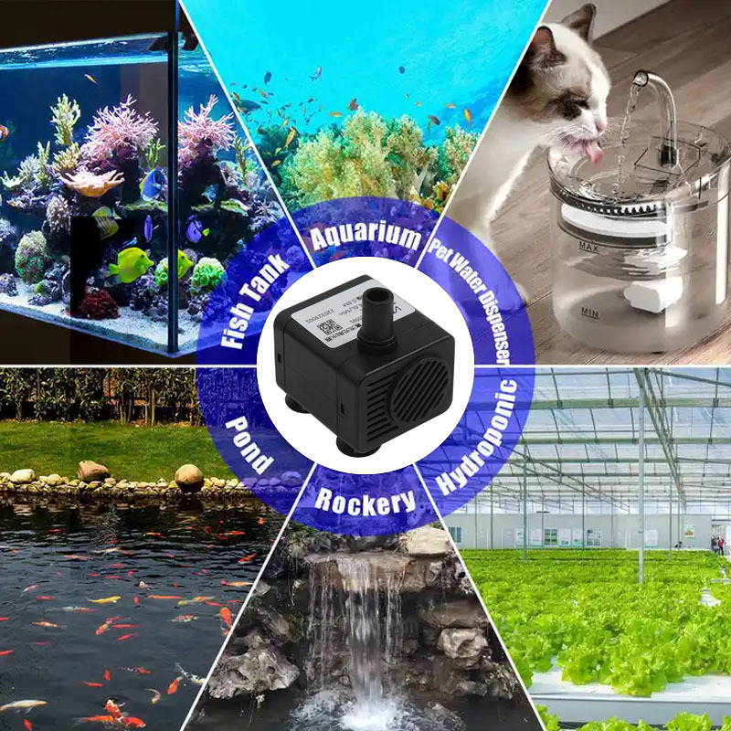 Aquarium Fish Tank Mini Submersible Pumps Small Water Pump
