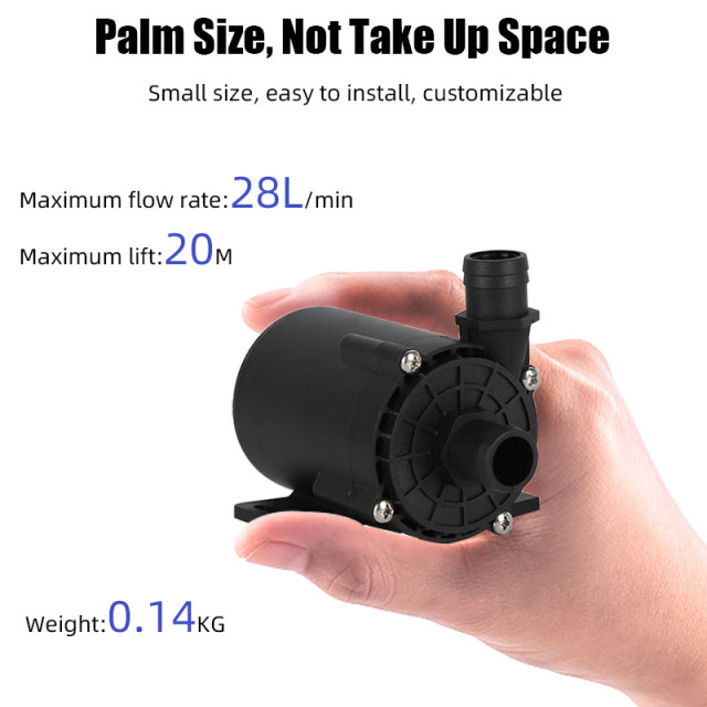 High Pressure 12V 24V 28L/min Micro Mini DC Electric Brushless Water Pump