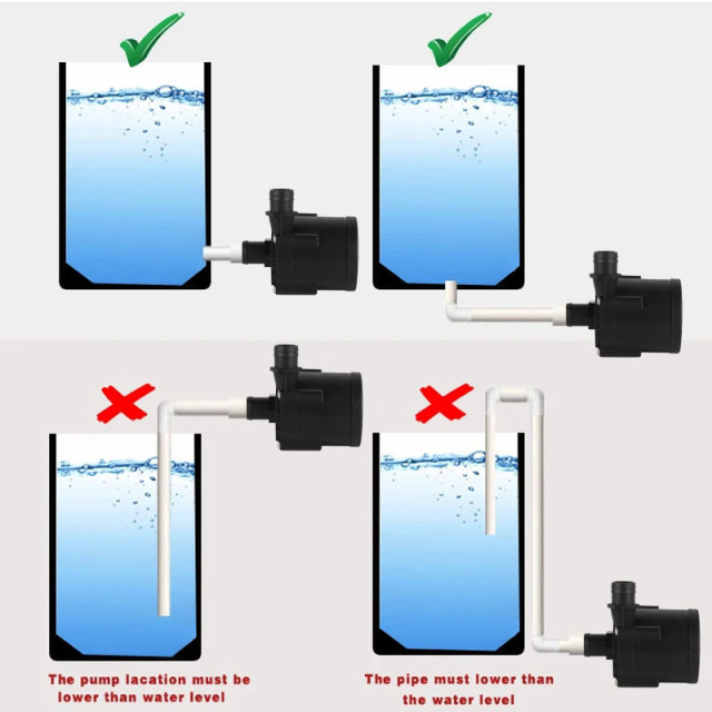 DC Brushless Circulating Submersible Pump Water Heater Cold Water Mechanism Boost Energy Storage