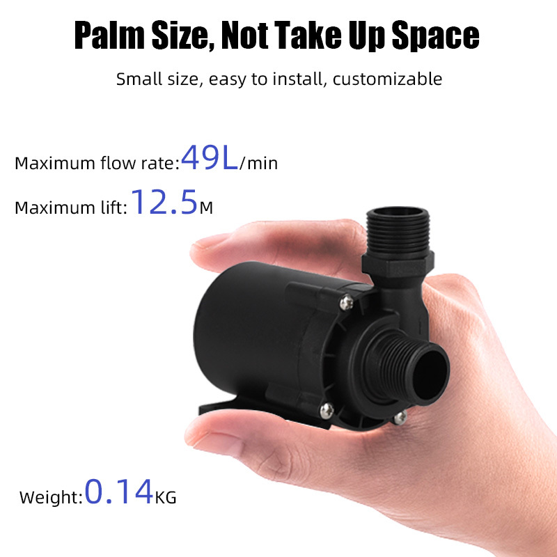 High Pressure 12V 24V 49L/min Micrc DC Electric Brushless Water Pump