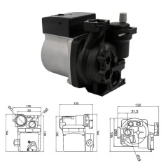 Electronic Pump Wall Mounted Pump For Gas Boiler Gas Water Heater