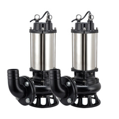 Portable Vertical Cutting Pump Non-clogging Submersible Sewage Waste Water Pump