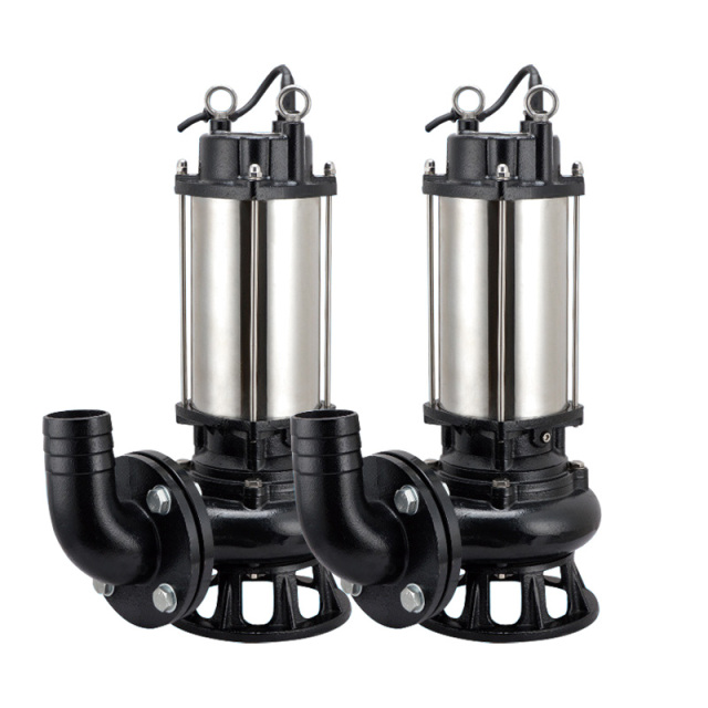 Portable Vertical Cutting Pump Non-clogging Submersible Sewage Waste Water Pump