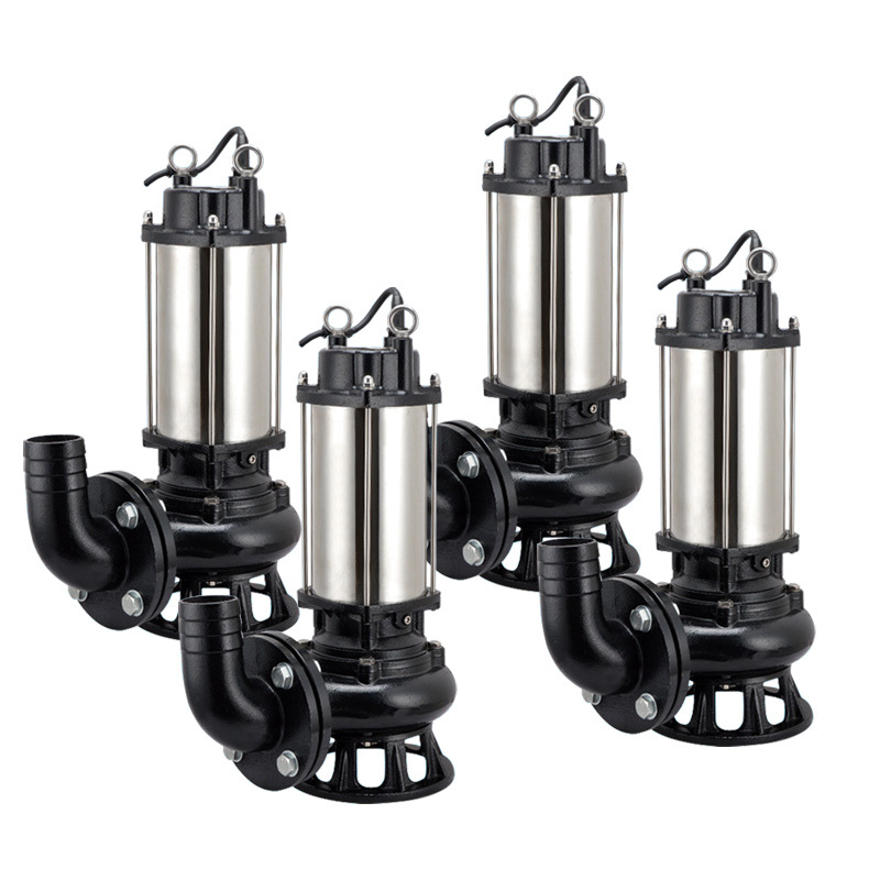 Portable Vertical Cutting Pump Non-clogging Submersible Sewage Waste Water Pump