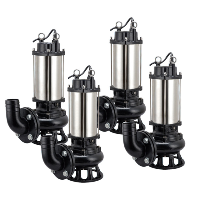 Portable Vertical Cutting Pump Non-clogging Submersible Sewage Waste Water Pump