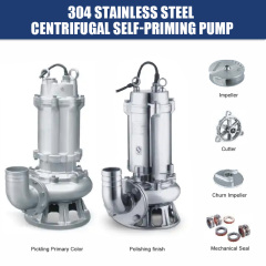 Stainless Steel 316 Centrifugal Sewage Pump Anti-corrision Submersible Sweage Treatment Plants Sump Tank Pump
