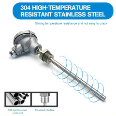 Custom Waterproof Temperature Sensor Probe Thread Connection Explosion Proof Thermocouple