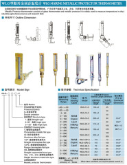 Copper Sheathed Metal Sheathed Thermometers For Industrial Boiler Pipelines