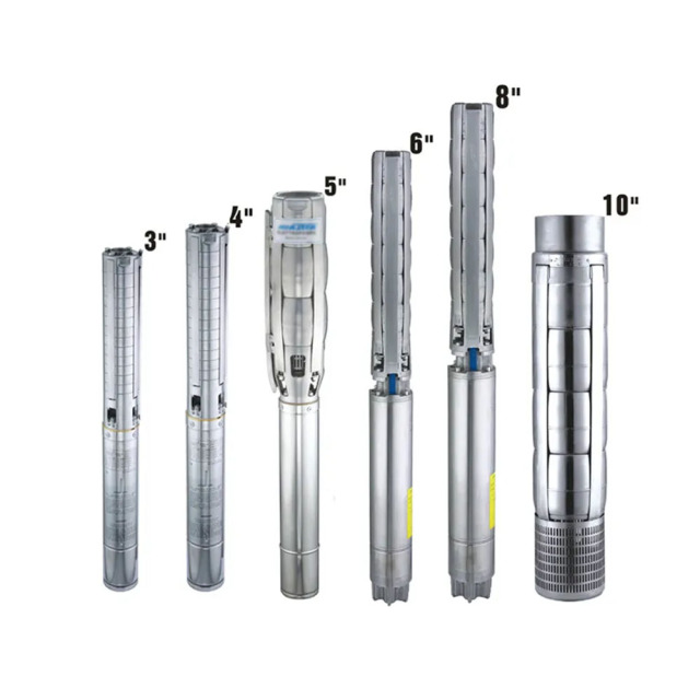 Wearable Anticorosive Stainless Steel AlSI304 10 HP Deep Well Pumps Borehole Submersible Water Pump