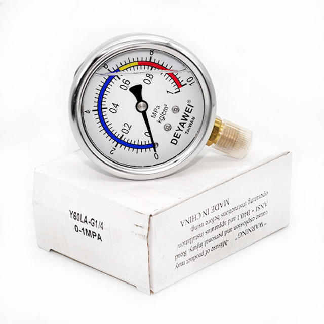 60mm Durable Material Stable Stainless Steel Pressure Gauge