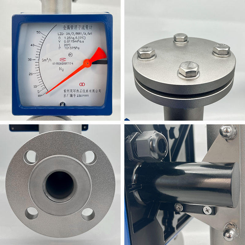 Flange Pointer Remote Transmission Gas Liquid Rotor Stainless Steel Metal Tube Float Flowmeter